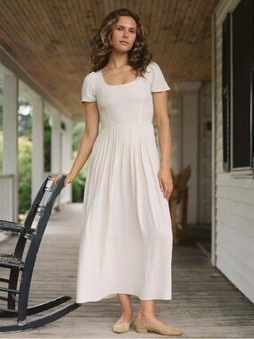 Christy Dawn Scarlet Dress in Eggshell size M